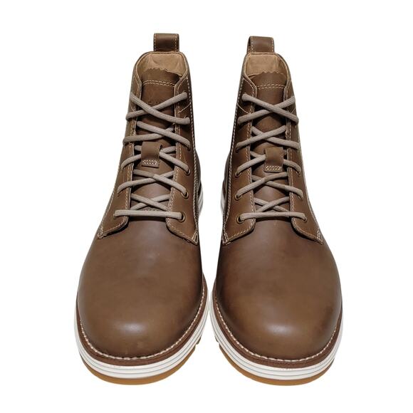 Cole Haan Men Original Grand Waterproof Combat Boots Sz US 7.5M Hawthorn Brown - Picture 4 of 7